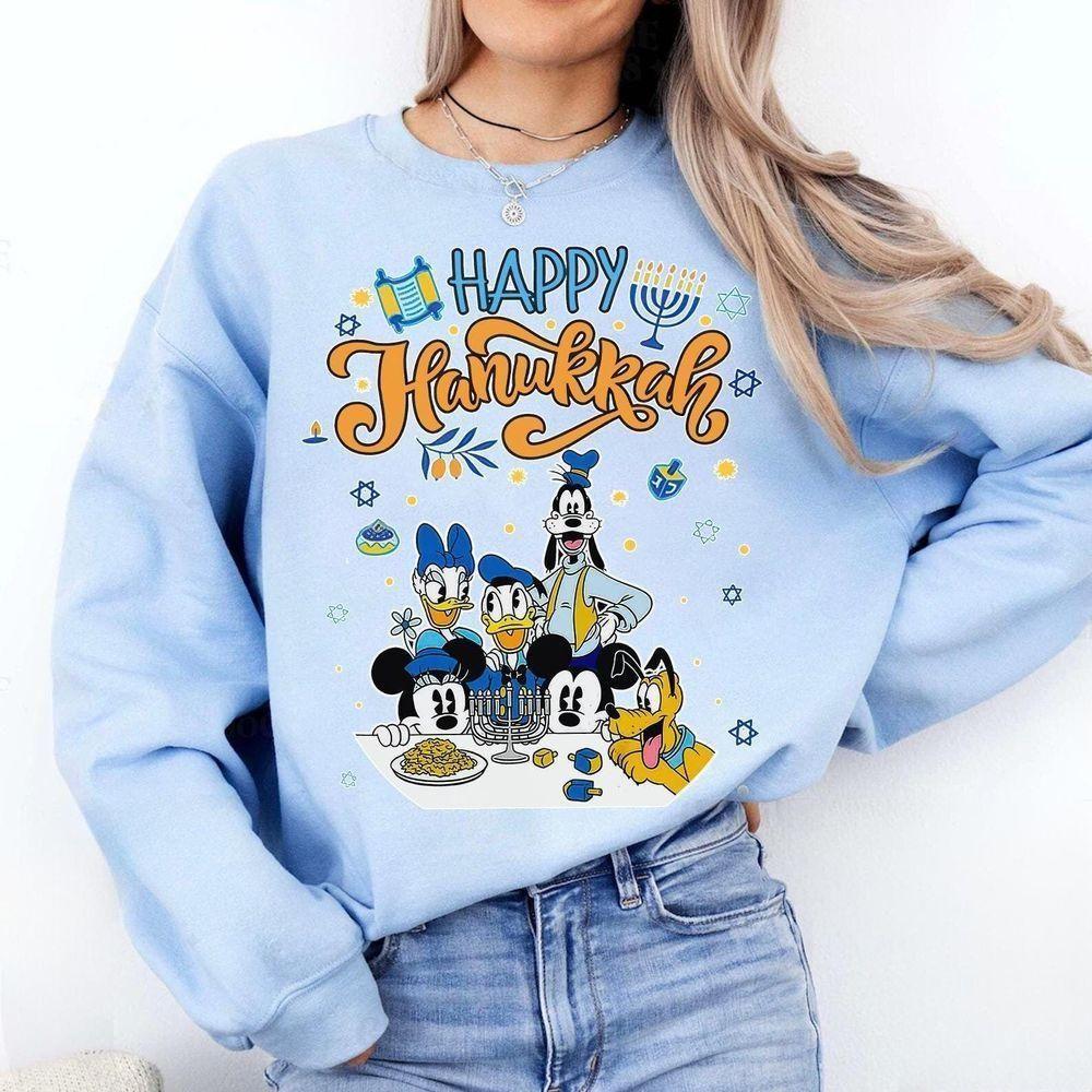 Retro Mickey And Friends Happy Hanukkah Vuitino Merch